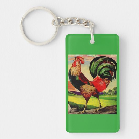 De handige Rooster roteren Sleutelhanger (Voorkant)