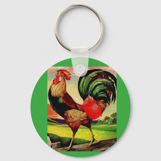 De handige Rooster roteren Sleutelhanger (Voorkant)