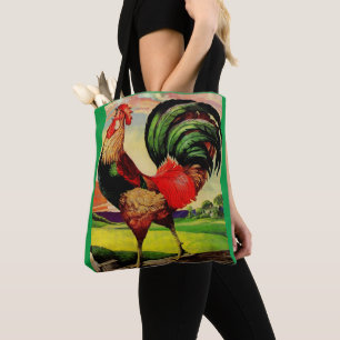 De handige Rooster roteren Tote Bag