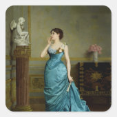 De handlanger vierkante sticker (Voorkant)