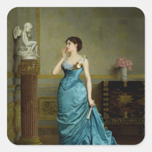 De handlanger vierkante sticker