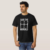 De handleidingen opslaan t-shirt (Voorkant volledig)