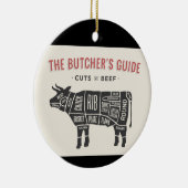 De handleidingen van de slagers voor rundvlees keramisch ornament (Rechts)