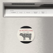 De handleidingen van de slagers voor rundvlees magneet (Insitu (Vaatwasser))