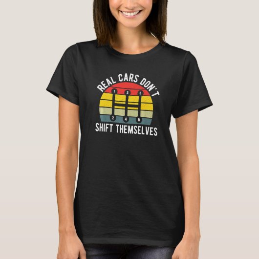 De handmatige Echte Auto van de Transmissie Versch T-shirt (Voorkant)