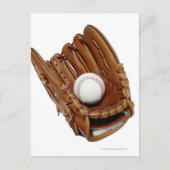 De Handschoen en de Bal van het honkbal Briefkaart (Voorkant)