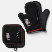 De handschoen - ovenwant & pannenlap set (Voorkant / Achterkant)