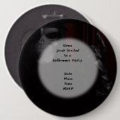 De handschoen - ronde button 6,0 cm (Voorkant /achterkant)