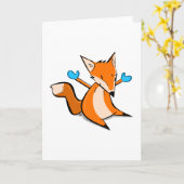 De Handschoen van de vos - Wenskaart Kaart (Gele Bloem)