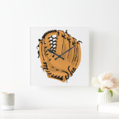 De Handschoen van het honkbal Vierkante Klok (Huis)