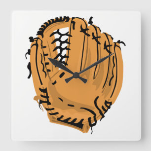 De Handschoen van het honkbal Vierkante Klok