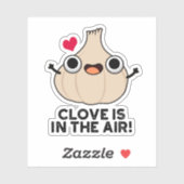 De handschoen zit in de lucht. sticker (Vel)