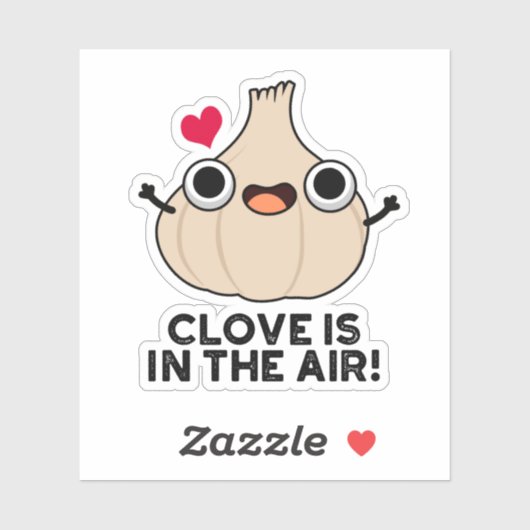 De handschoen zit in de lucht. sticker (Vel)