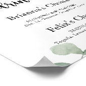 De handtekening Drink Groene Verlichte Ondertekeni Poster (Hoek)