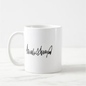 De handtekening van Donald John Trump Koffiemok (Links)