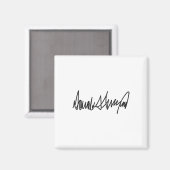 De handtekening van Donald John Trump Magneet (Voorkant / Achterkant)