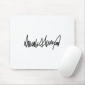 De handtekening van Donald John Trump Muismat (Met muis)