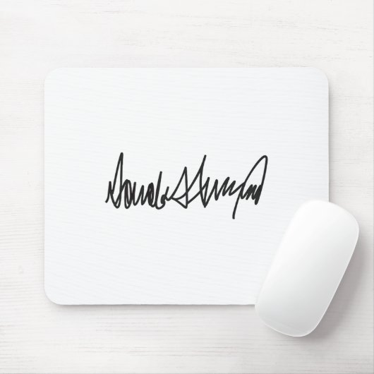 De handtekening van Donald John Trump Muismat (Met muis)