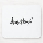 De handtekening van Donald John Trump Muismat (Voorkant)