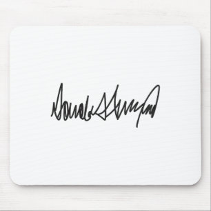 De handtekening van Donald John Trump Muismat