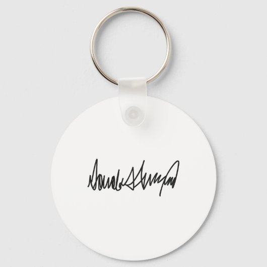 De handtekening van Donald John Trump Sleutelhanger (Voorkant)