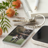 De handtekening van het manuscript hoort Foto Sleutelhanger (Voorkant Rechts)