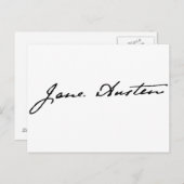 De Handtekening van Jane Austen Briefkaart (Voorkant / Achterkant)
