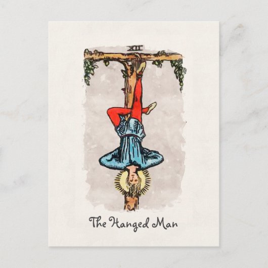 De Hanged Man Major Arcana Tarot Kaart (Voorkant)