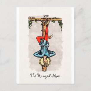 De Hanged Man Major Arcana Tarot Kaart Soms gaat