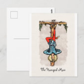 De Hanged Man Major Arcana Tarot Kaart Soms gaat (Voorkant / Achterkant)