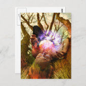 De Hanged Man Tarot Card Art Briefkaart (Voorkant / Achterkant)