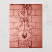 De Hanged Man Tarot Card Briefkaart (Voorkant)