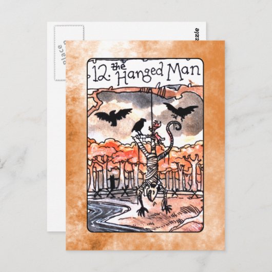 De Hanged Man Tarot Card Briefkaart (Voorkant / Achterkant)