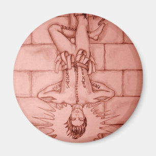 De Hanged Man Tarot Card Magneet