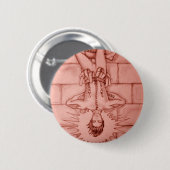 De Hanged Man Tarot Card Ronde Button 5,7 Cm (Voorkant /achterkant)