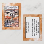De Hanged Man Tarot Card Visitekaartje (Voorkant / Achterkant)