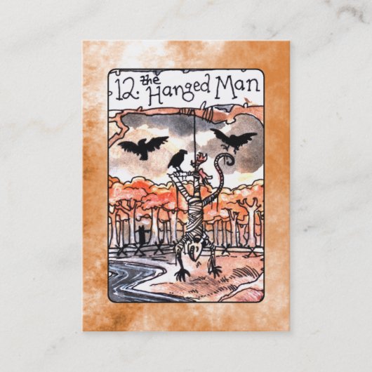 De Hanged Man Tarot Card Visitekaartje (Voorkant)