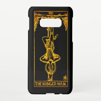 De Hanged Man Tarot Kaart | Zwart en goud | Samsung Galaxy S10E Hoesje
