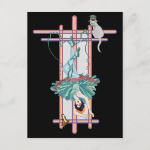 De Hanged Woman Tarot-kaart Briefkaart
