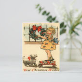 De Hangende Kroon van het meisje Briefkaart (Staand voorkant)