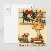 De Hangende Kroon van het meisje Briefkaart (Voorkant / Achterkant)