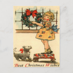 De Hangende Kroon van het meisje Briefkaart