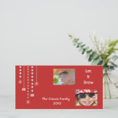 De hangende (rode) Kaart van de Foto van de Douane (Staand voorkant)