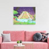 De Hangende Tuinen van Babylon Canvas Afdruk (Insitu (Woonkamer))