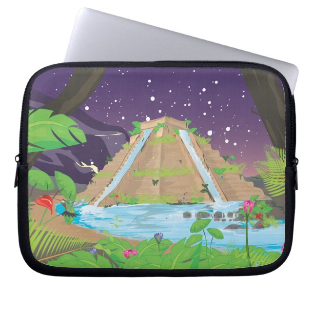 De Hangende Tuinen van Babylon Laptop Sleeve (Voorkant)