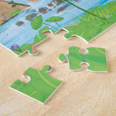 De Hangende Tuinen van Babylon Legpuzzel (Zijkant)