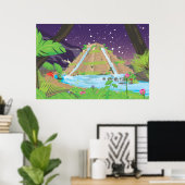 De Hangende Tuinen van Babylon Poster (Thuiskantoor)