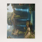 De hangende tuinen van Babylon zoals gezien door A Legpuzzel (Verticaal)