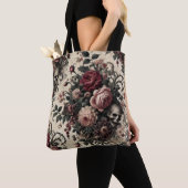 De hangende tuinen van de Arcane - Gotische Bloeme Tote Bag (Dichtbij)