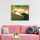 De hangmat (door Joseph DeCamp) Canvas Afdruk (Insitu (Woonkamer))